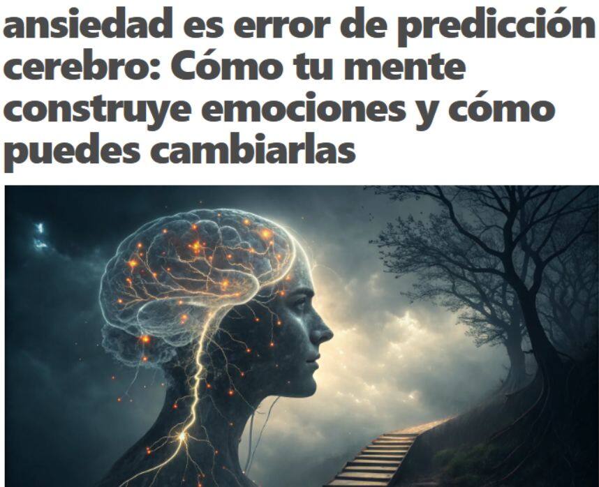 ansiedad es error de predicción cerebro: Cómo tu mente construye emociones y cómo puedes cambiarlas