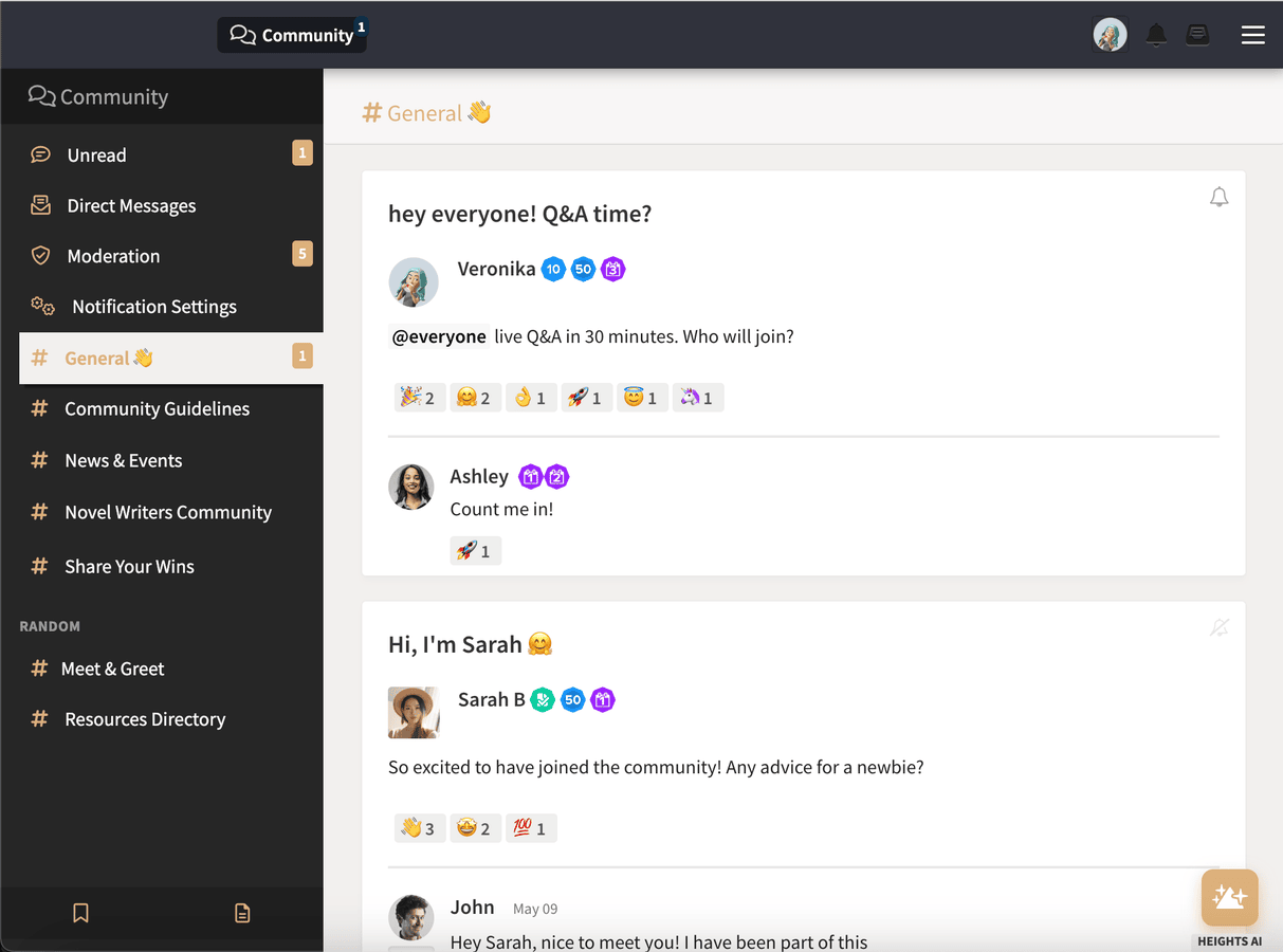 how to build an online community