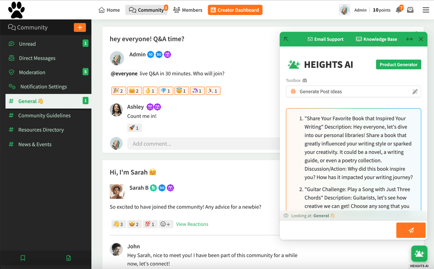 how to build an online community