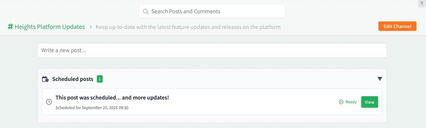 Heights Platform community building