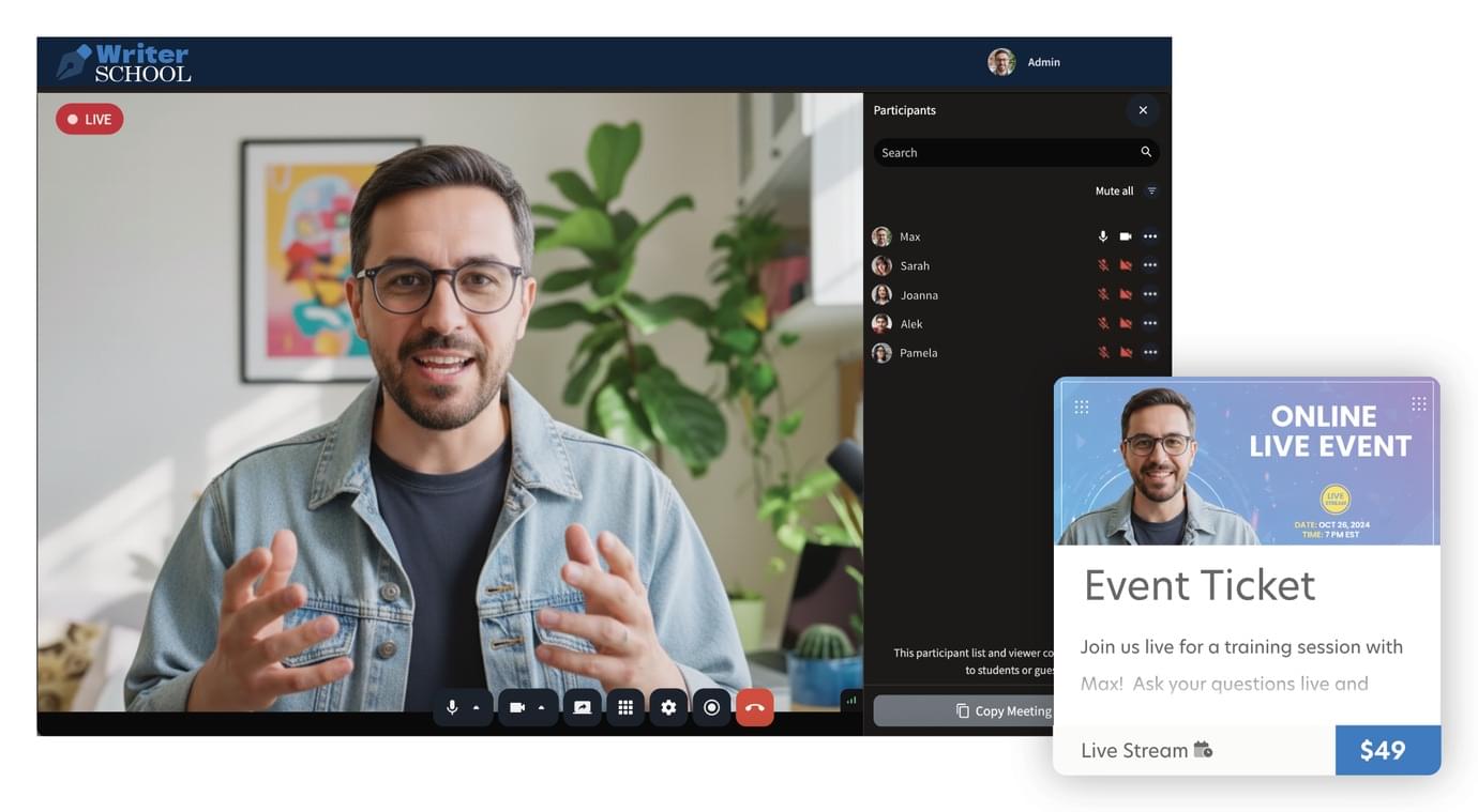 Heights Platform course creation live streaming