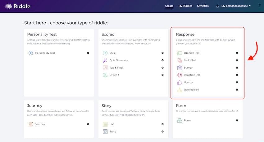 Riddle tool to embed in online course platform