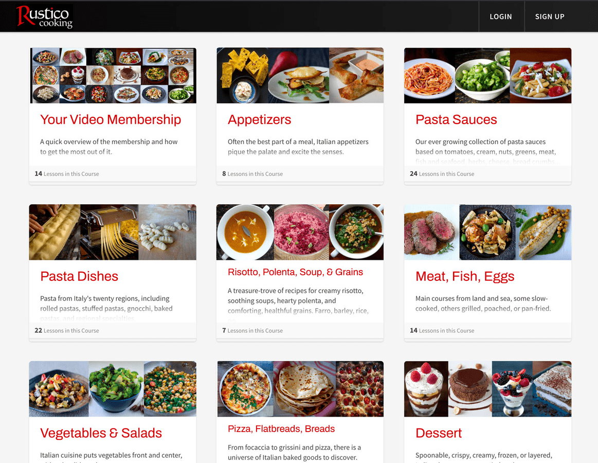 create a cooking online course with heights platform