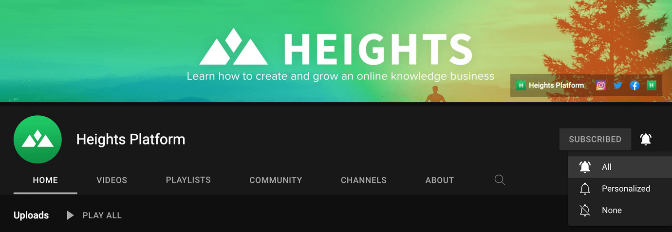 Heights platform giveaway October 2022