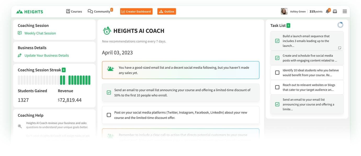 AI Coach Heights Platform