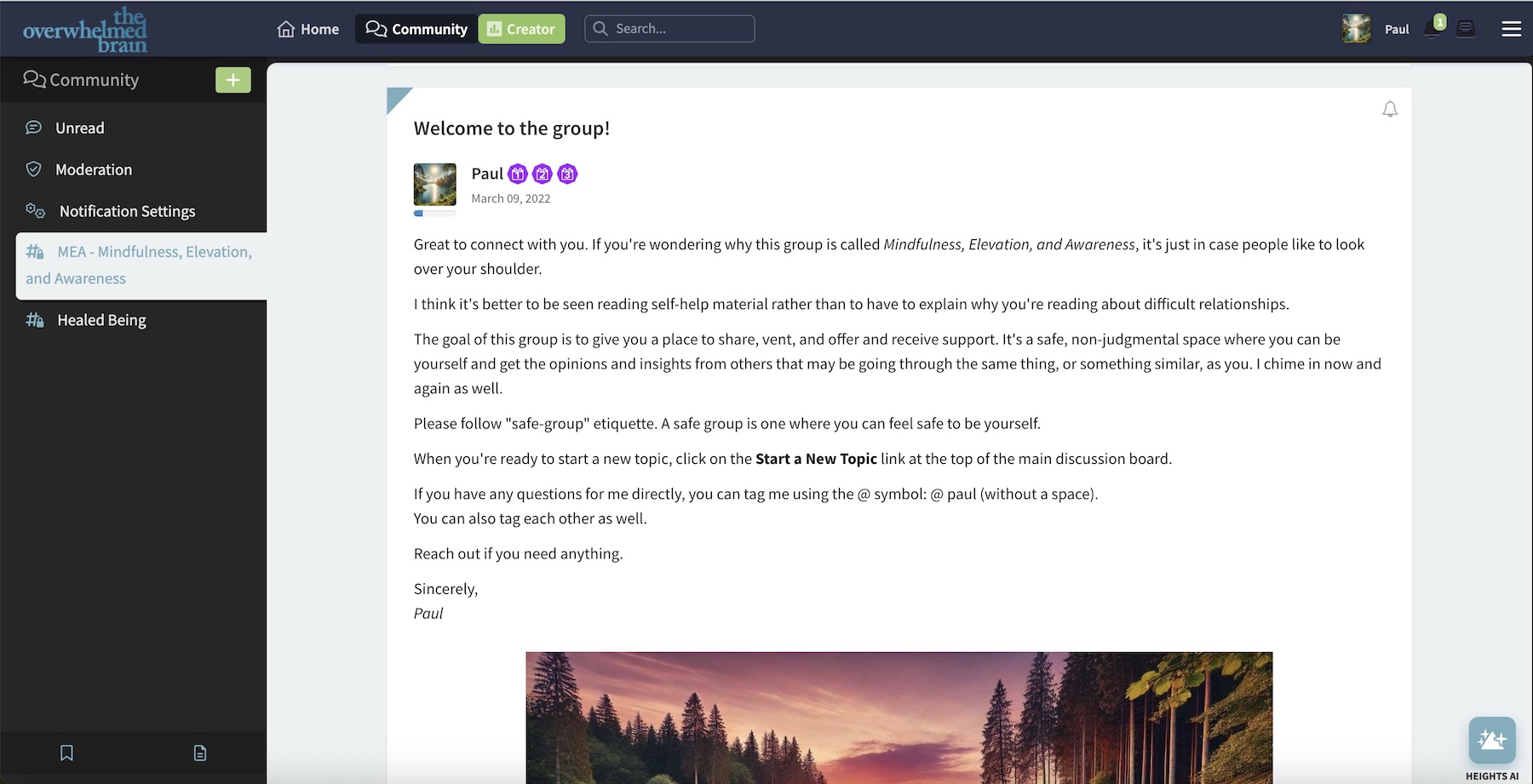 Paul Colaianni Community Screenshot