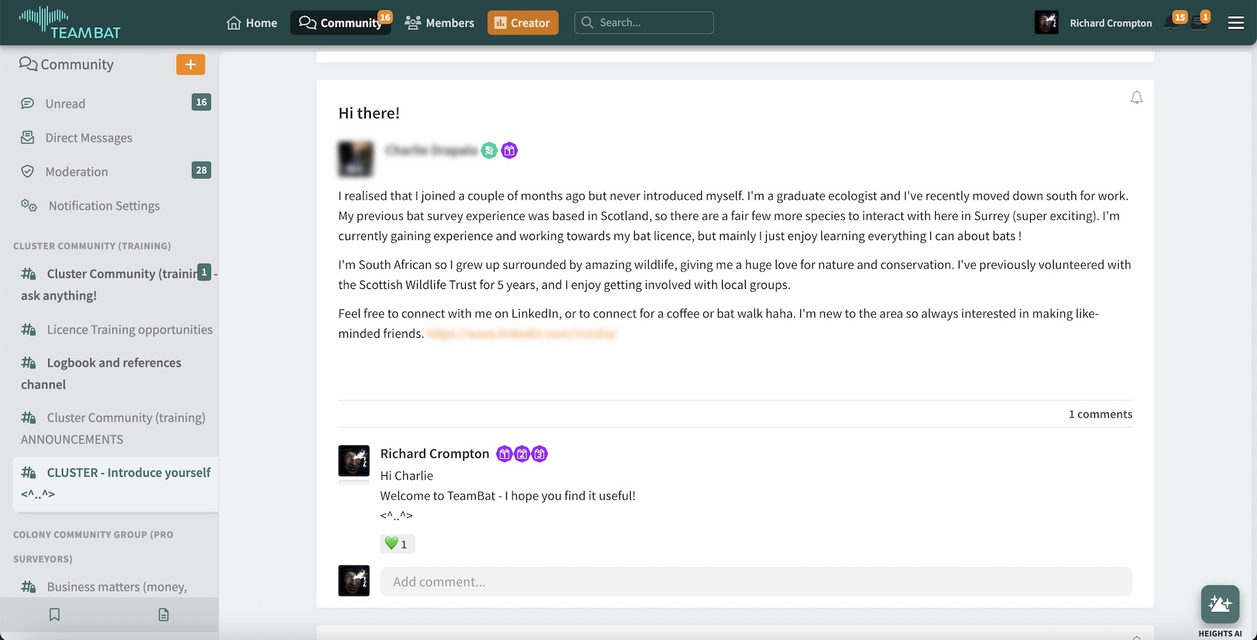 Richard Crompton Community Screenshot