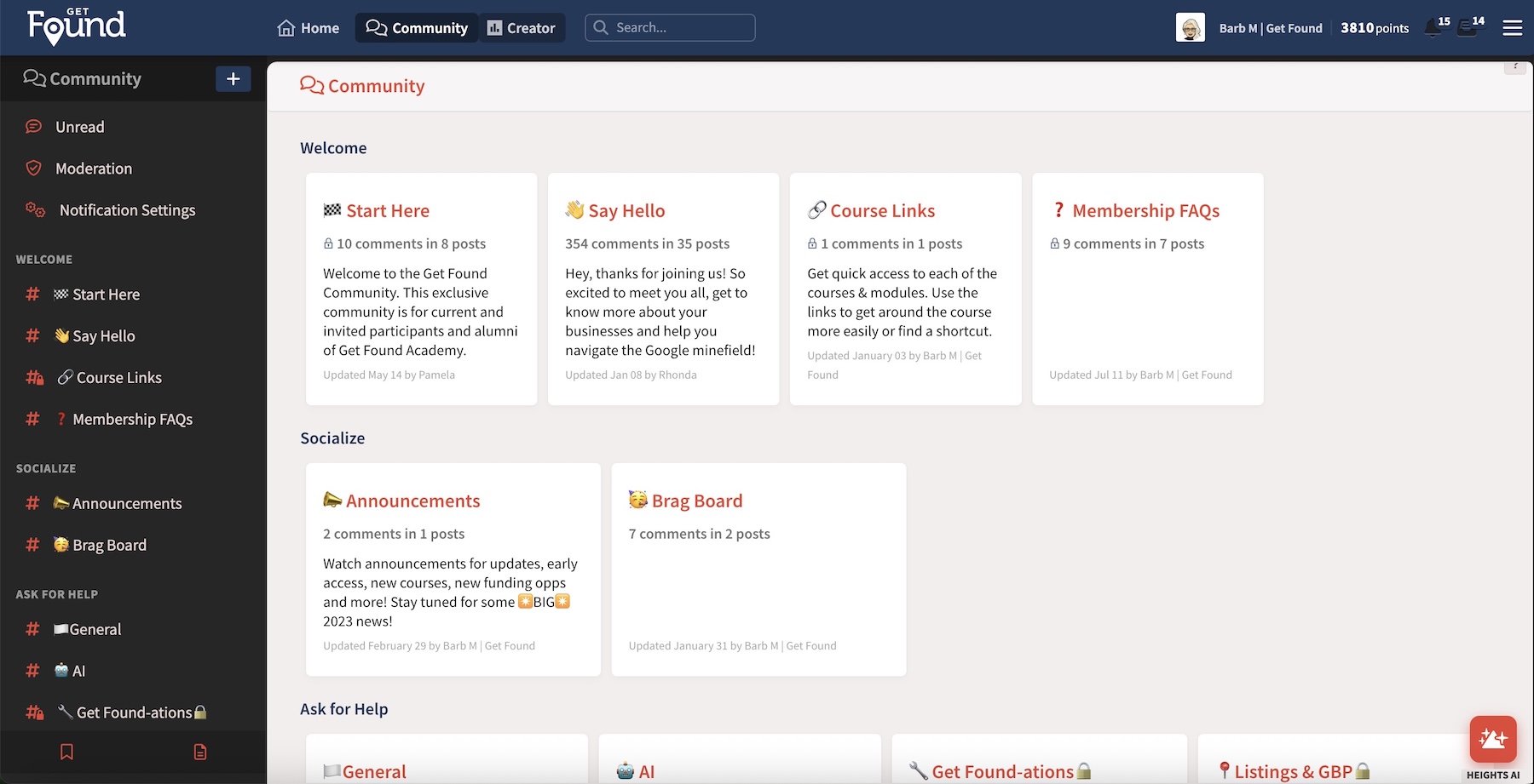Barb McGrath Community Screenshot