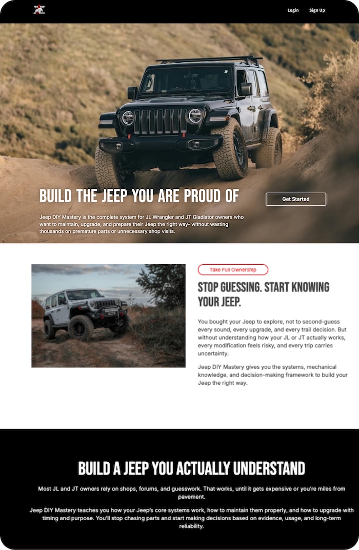Website Example Car