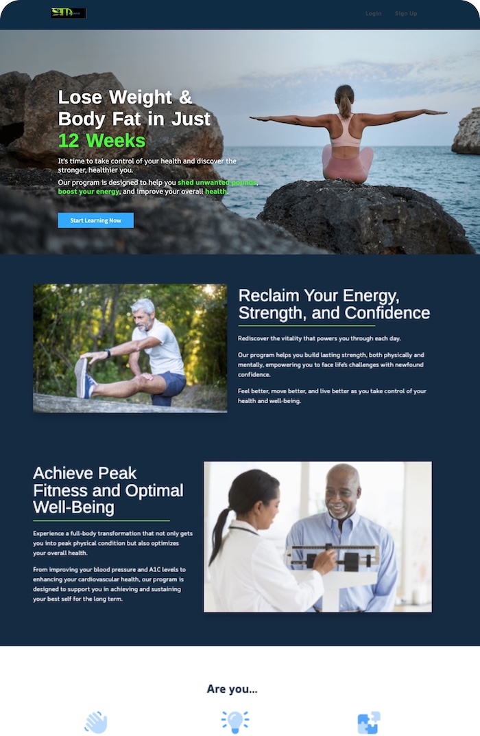 Website Example Gym
