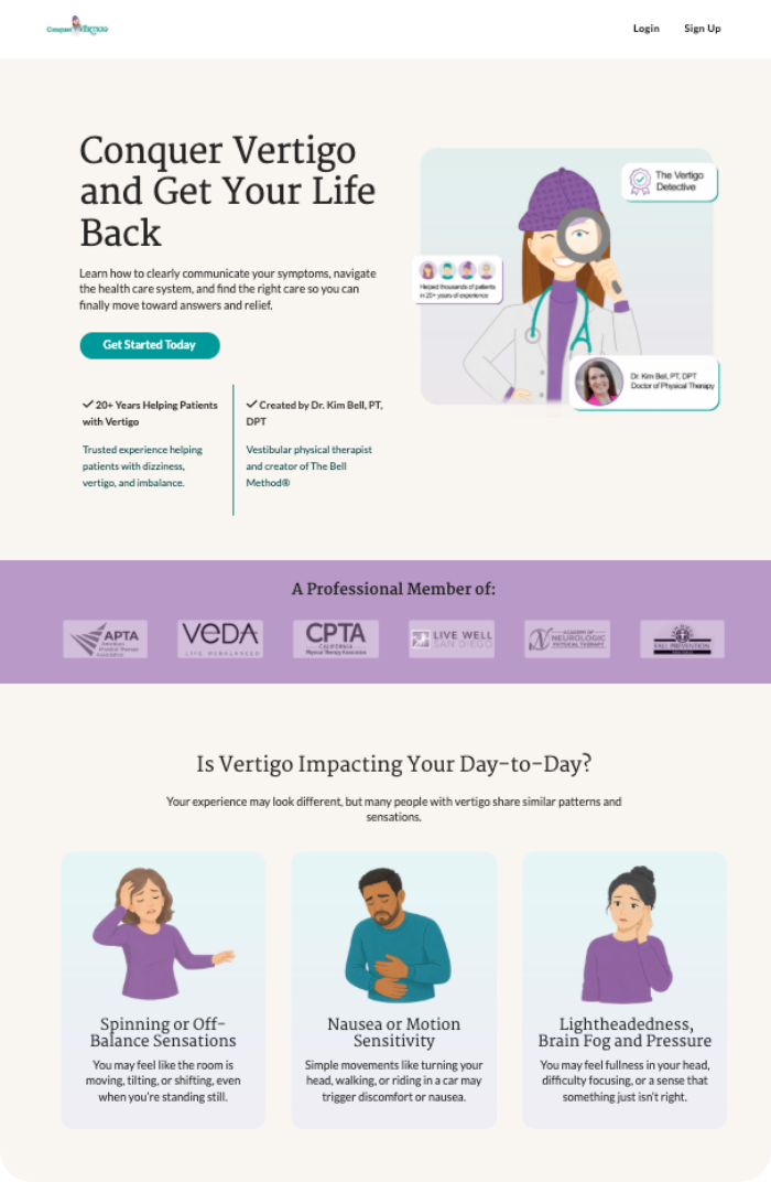 Website Example Medical Course
