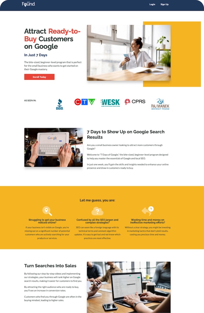Website Example SEO