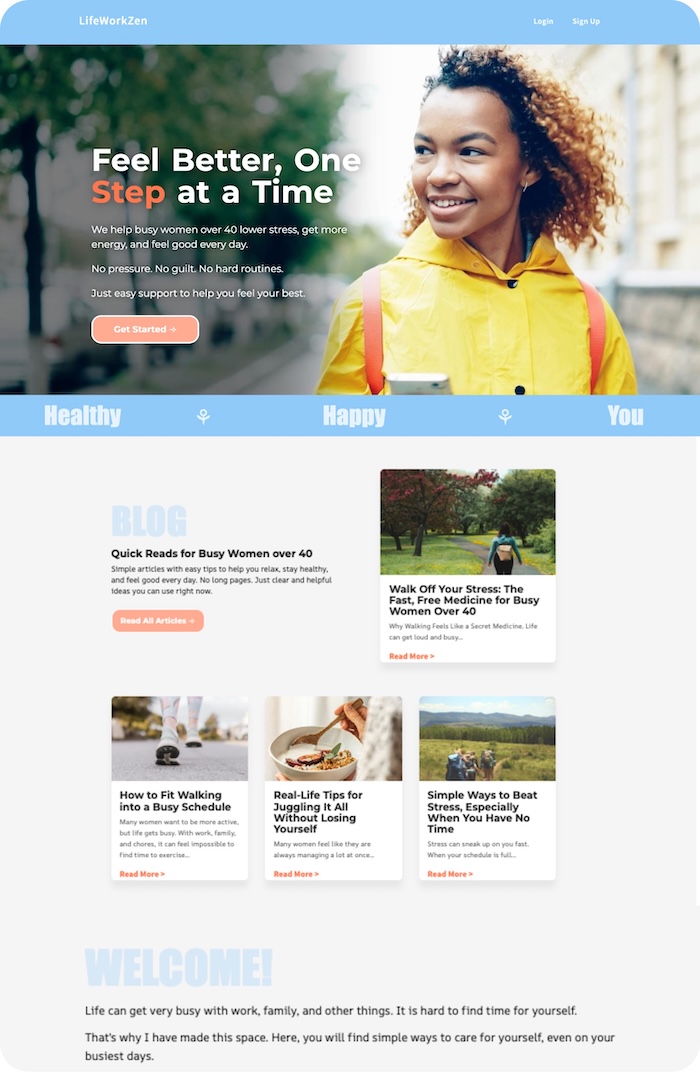 Website Example Wellness