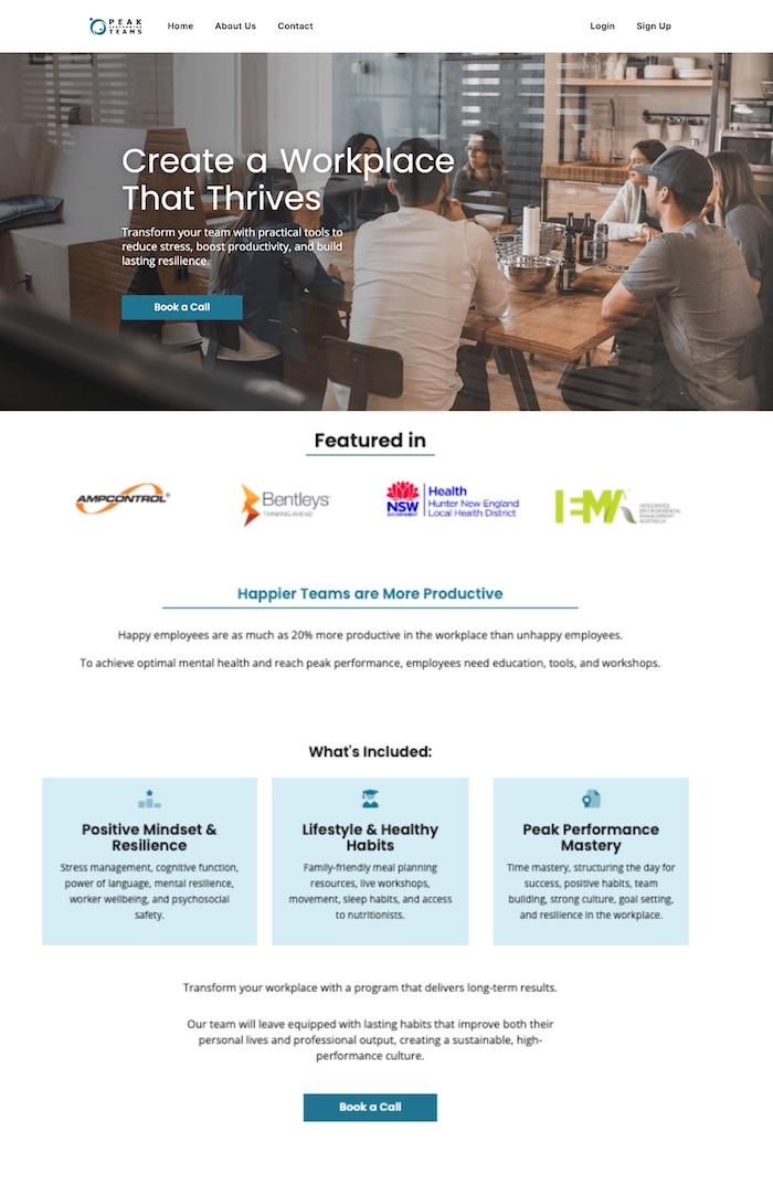 Website Example Workplace