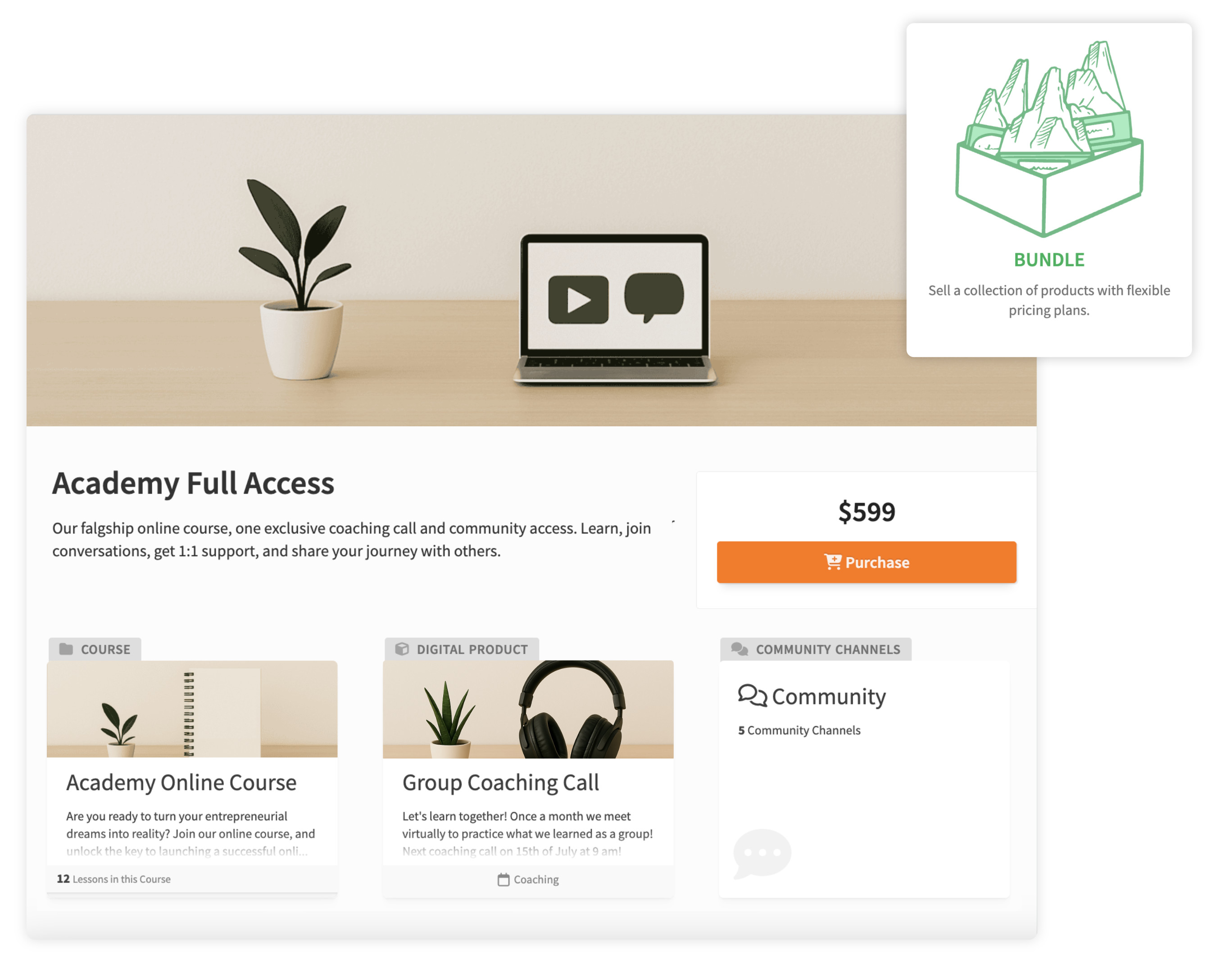 Courses + Community
