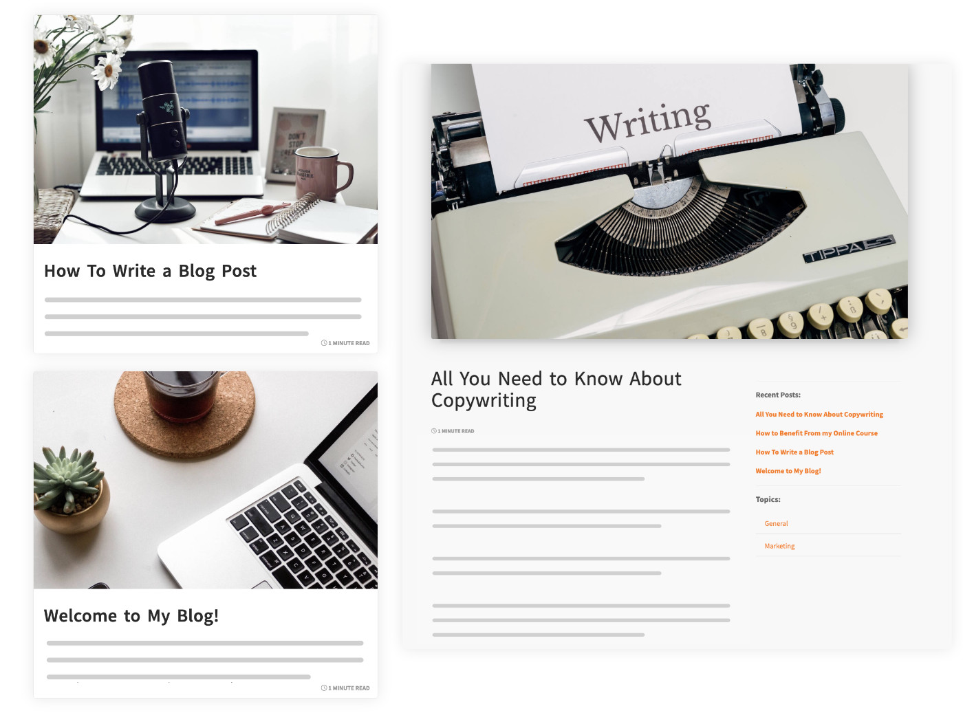 Blog screenshot