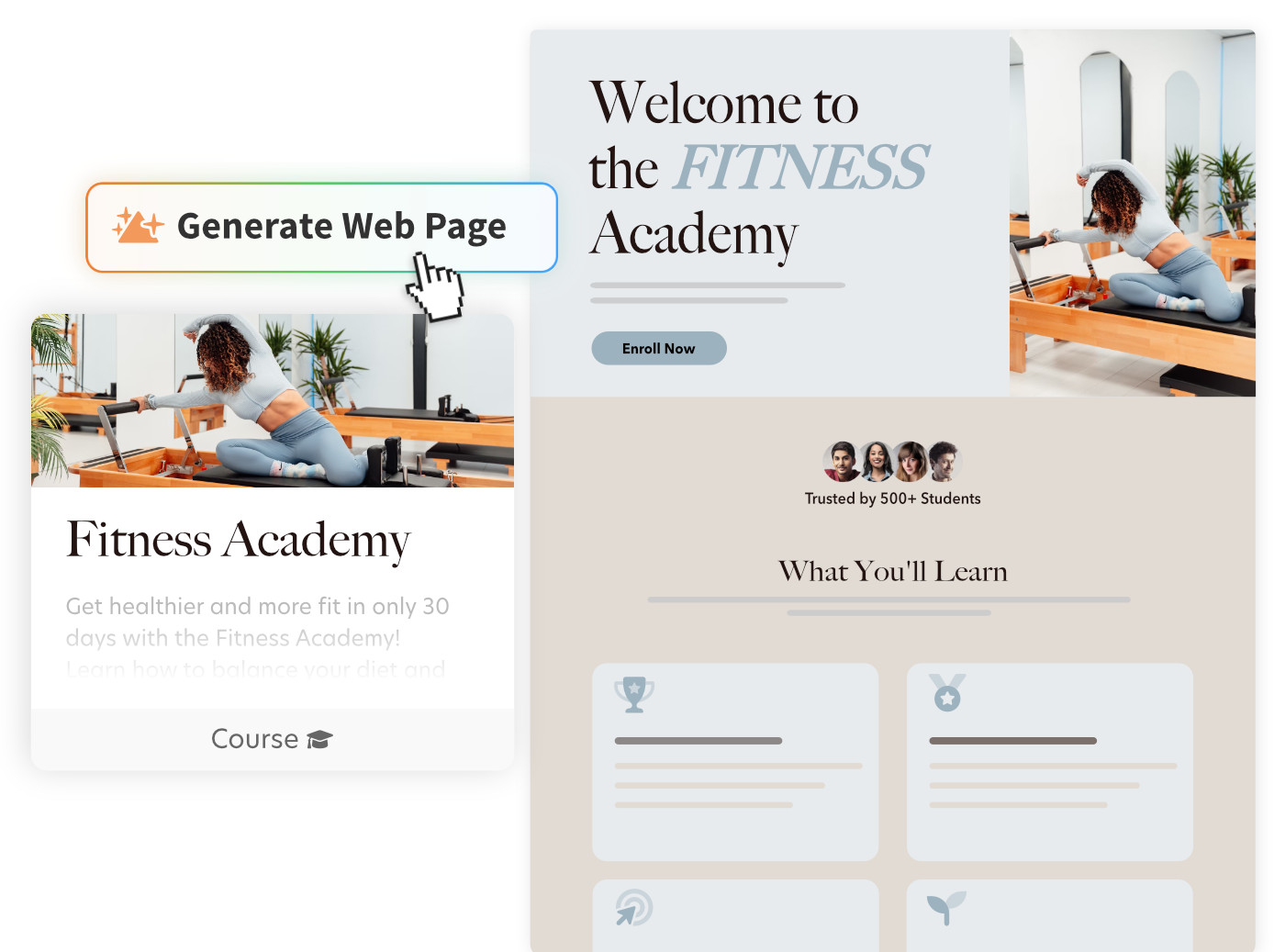 Marketing tools screenshot