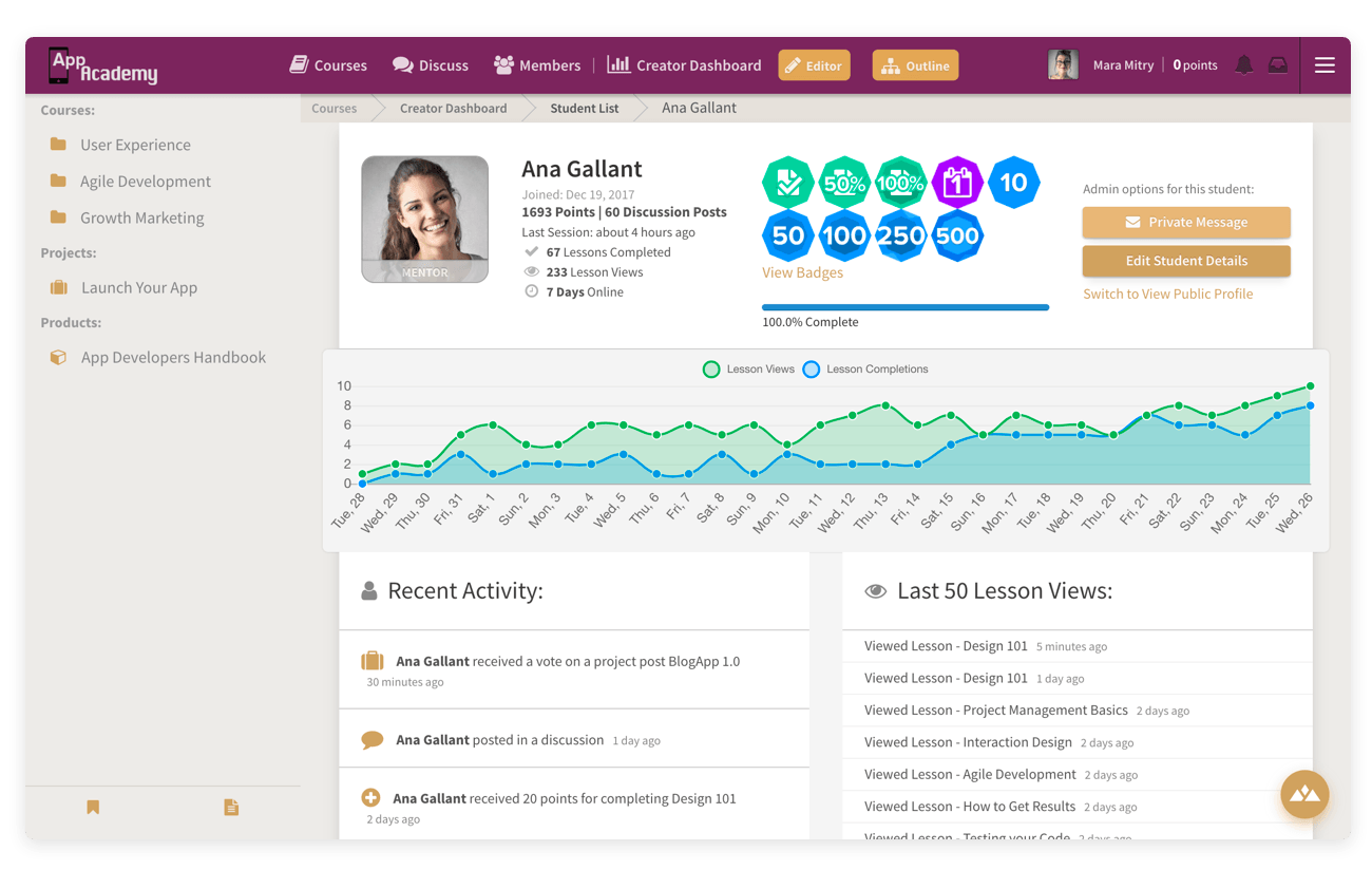 Heights Platform student profile analytics learning