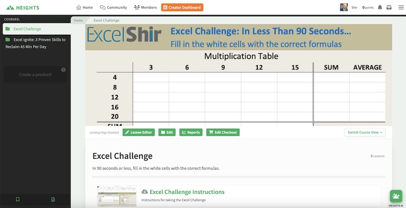 Real-life data analysis course example