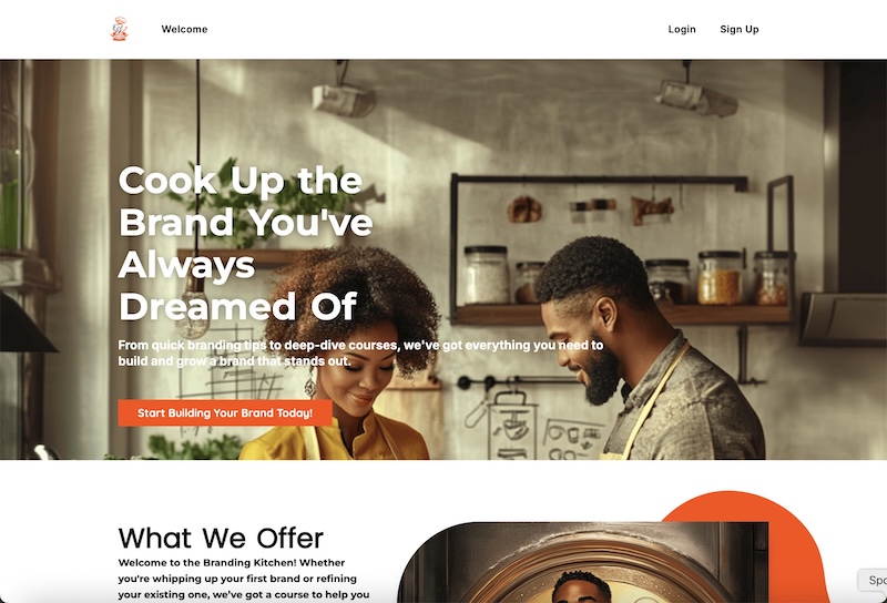 Real-life branding course example