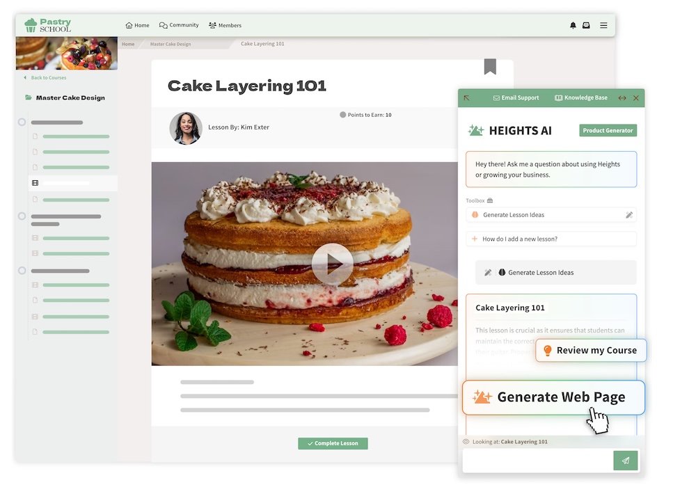 Baking online course example