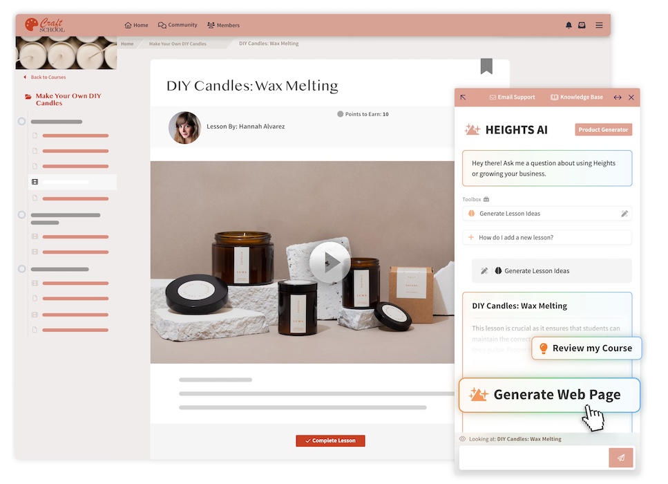 Candle Making online course example