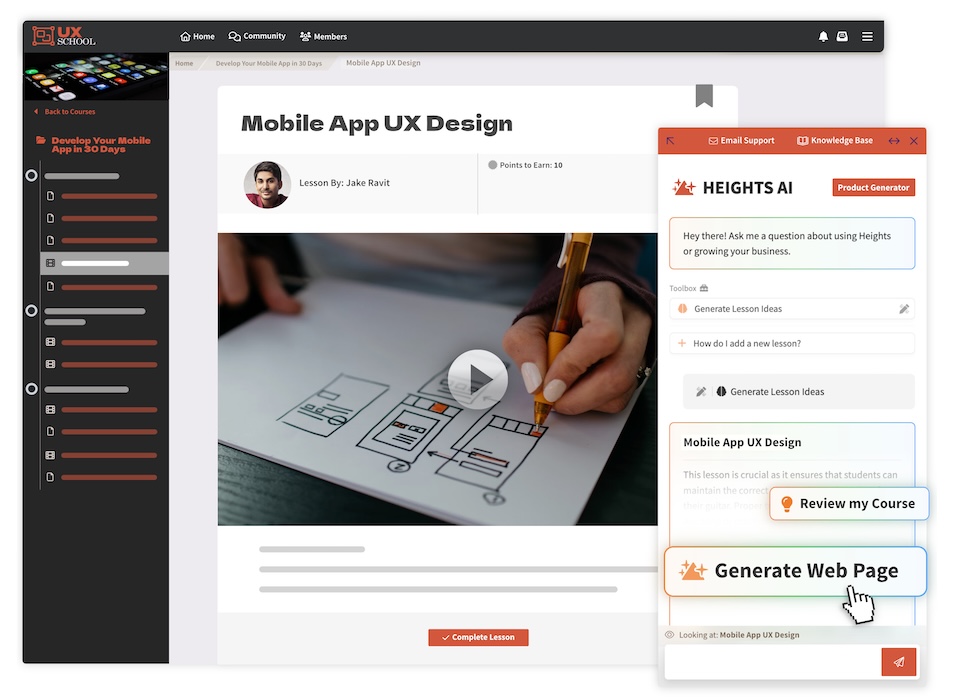 App Development online course example