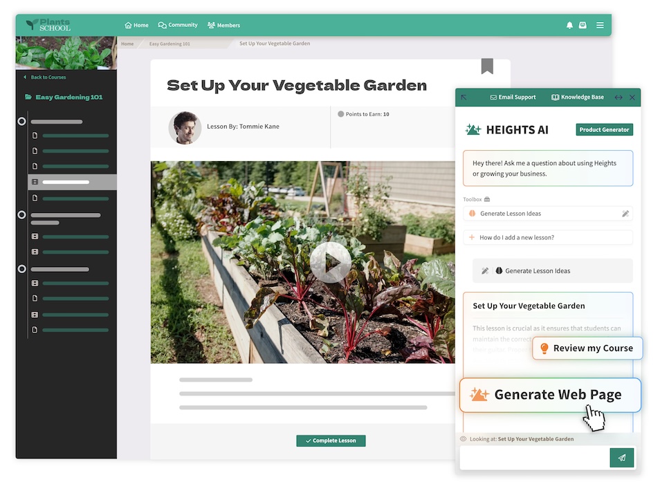 Gardening online course example
