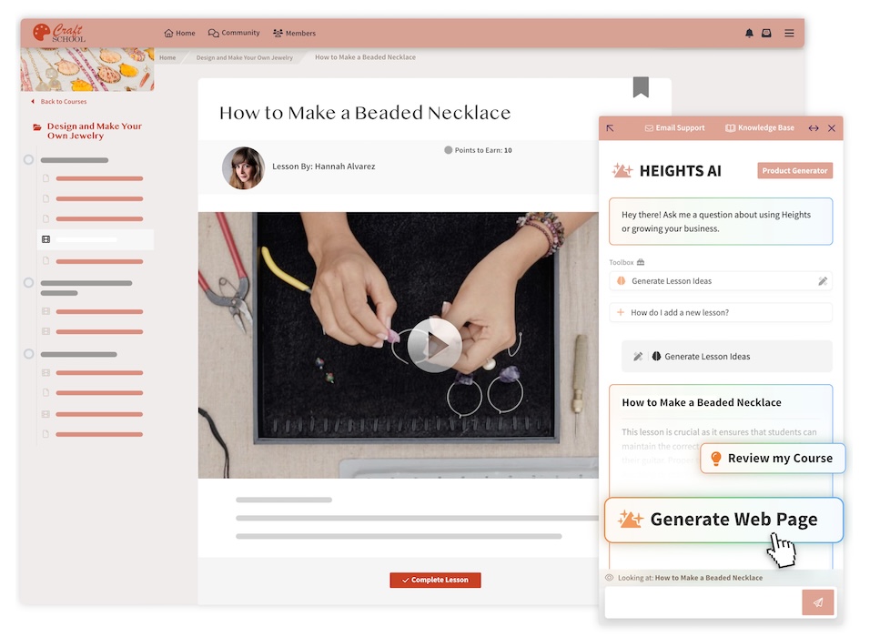 Jewelry Making online course example