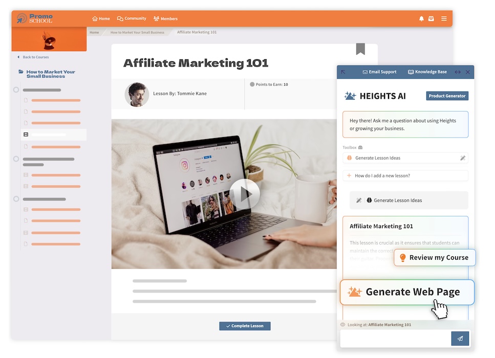 Affiliate Marketing online course example