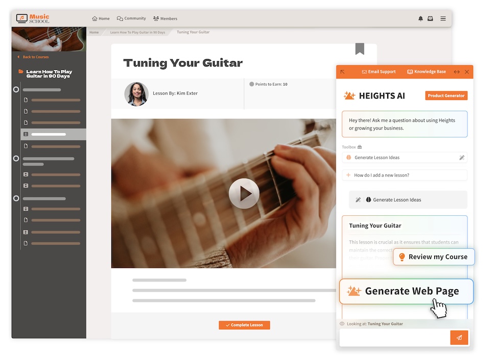 Music online course example