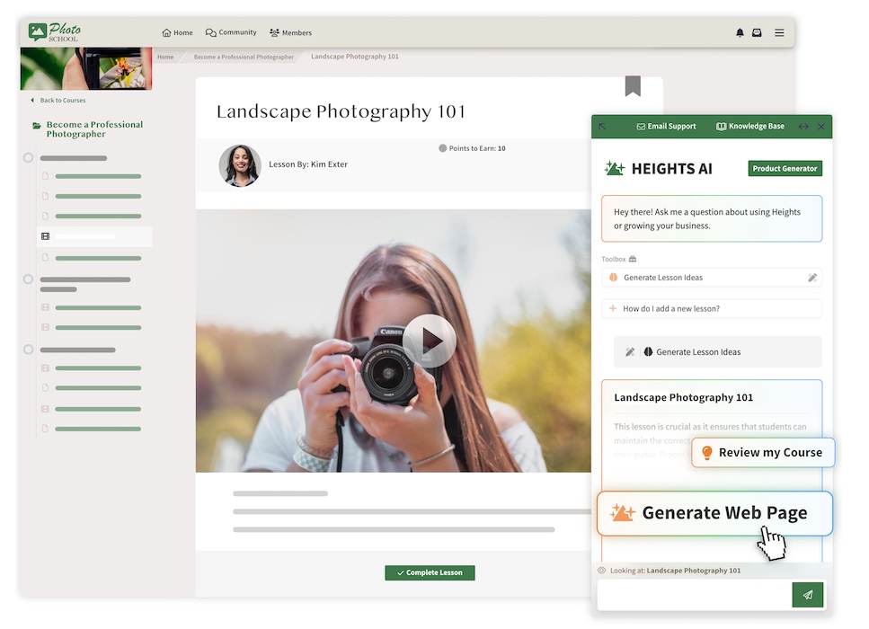 Photography online course example
