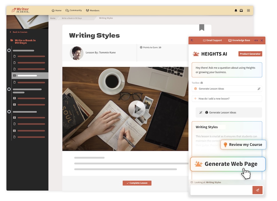 Journaling online course example